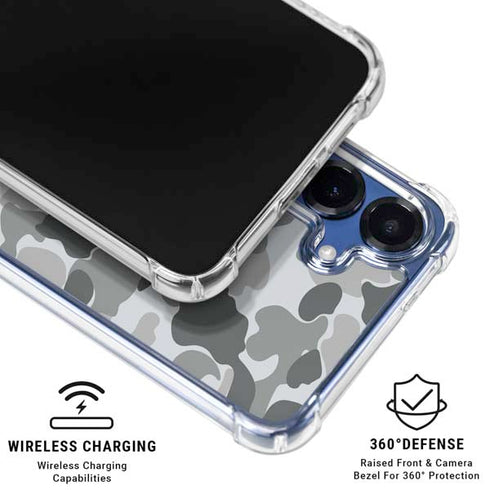 Grey Street Camo Galaxy S25 Clear Case